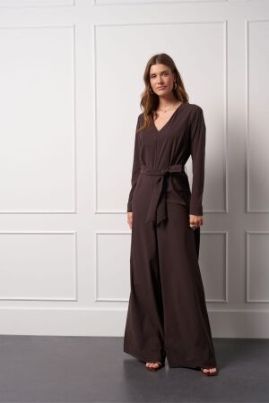 Studio Anneloes Studio Anneloes odessa jumpsuit 13284 Jumpsuit 8700 espresso