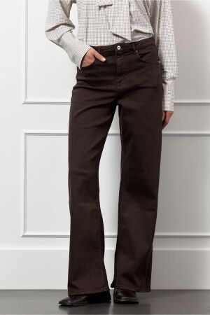 Studio Anneloes Studio Anneloes lexie col denim trousers 13299 Regular fit 8700 espresso