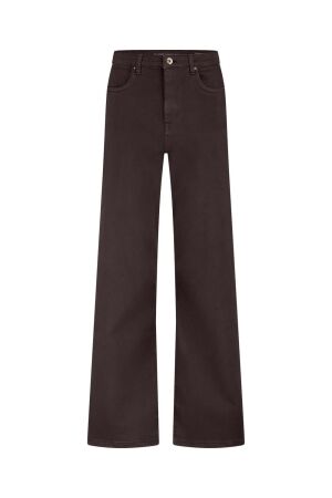 Studio Anneloes Studio Anneloes lexie col denim trousers 13299 Regular fit 8700 espresso