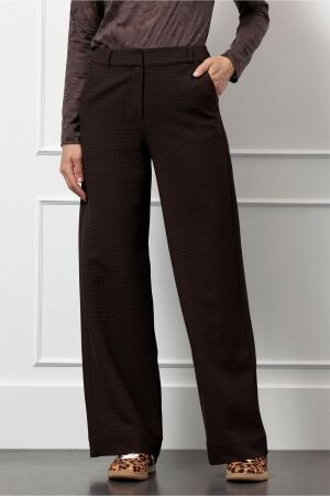 Studio Anneloes Studio Anneloes lexie waffle trousers 13254 Broek 8700 espresso