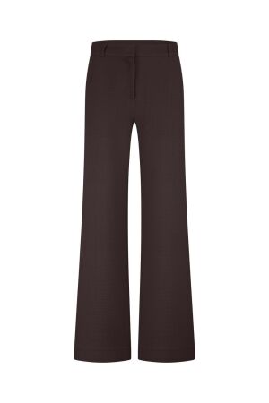 Studio Anneloes Studio Anneloes lexie waffle trousers 13254 Broek 8700 espresso