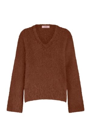 Studio Anneloes Studio Anneloes liana vneck pullover 13307 Trui 1300 caramel