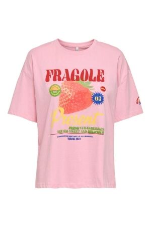 Only Only onlbolette life s/s top box cc jrs T-shirt Korte mouw 5005641 romance rose fragole