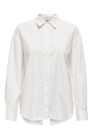 Only Only onlria l/s open note shirt wvn cs Blouse 4939158 cloud dancer text