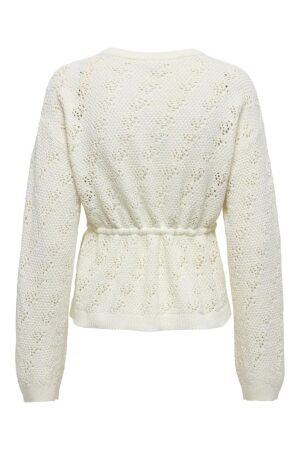 Only Only onlelke life ls cardigan cc knt Vest 4976277 birch silver heart button