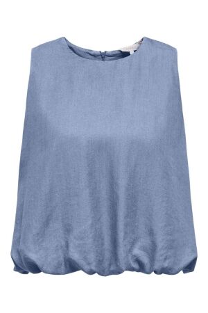 Only Only onlcharis life sl balloon top wvn cc T-shirt Lange mouw 4977083 light blue denim