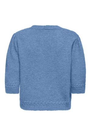 Only Only onlstarla ss v-neck cardiga cc knt Vest 4987204 riviera melange/dtm button