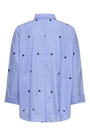 Only Only onlnew lina grace str emb shirt wvn noos Blouse moonlight blue blue heart