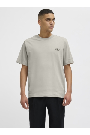 Jack & Jones Jack & Jones jprblachad branding ss crew neck tee sn Basic T-shirts silver lining