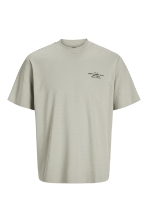 Jack & Jones Jack & Jones jprblachad branding ss crew neck tee sn Basic T-shirts silver lining