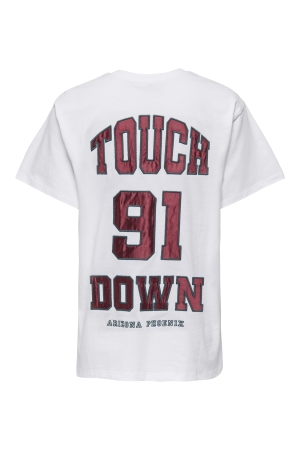 Only Only onlrikka s/s satin print top box cs jrs T-shirt Korte mouw bright white touchdown