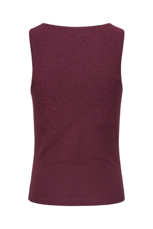 Only Only onlea glitter s/l 2-ways top jrs noos Tops en Singlets chocolate truffle