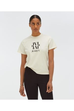 Josh V Josh V jv dorie monogram jv-5000-0006 T-shirt Korte mouw 033 off white