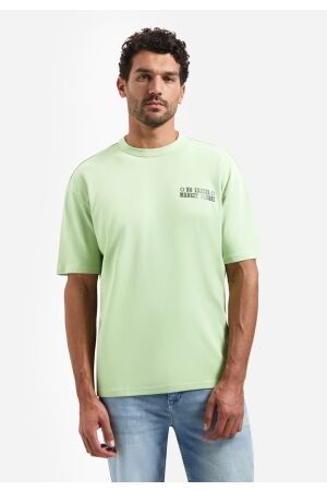 No- Excess No- Excess t-shirt crewneck solid heavy interlock 31340313 Print T-shirts 050 green