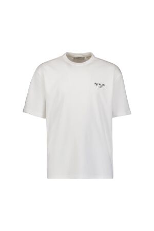 No- Excess No- Excess t-shirt crewneck solid heavy interlock 31340313 Print T-shirts 010 white