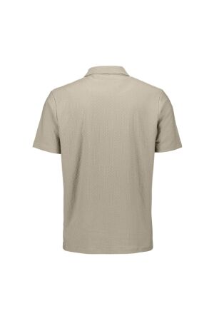 No- Excess No- Excess polo short sleeve jacquard 31380310 Poloshirts 044 taupe