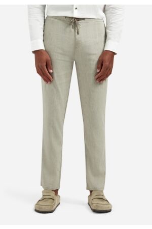 No- Excess No- Excess pants with linen garment dyed 317140211 Broek 044 taupe