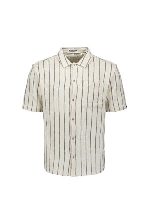 No- Excess No- Excess shirt short sleeve jacquard 2tone stripe 31460345 Overhemd 013 kit