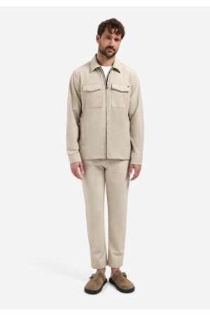 No- Excess No- Excess overshirt full zipper stretch sedoc n5104 Overshirt 014 stone