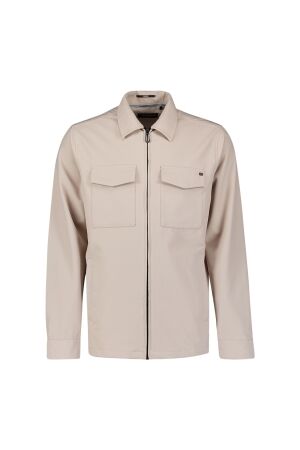 No- Excess No- Excess overshirt full zipper stretch sedoc n5104 Overshirt 014 stone