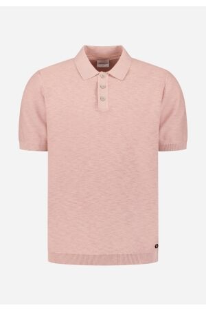 No- Excess No- Excess pullover short sleeve polo slub 31240263sn Poloshirts 346 light mauve
