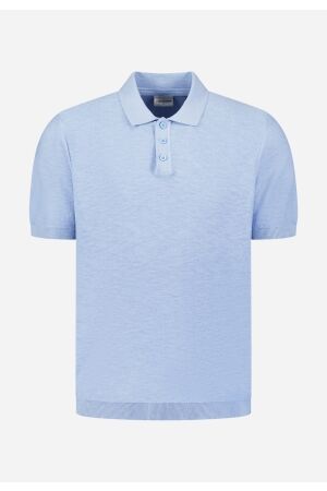 No- Excess No- Excess pullover short sleeve polo slub 31240263sn Poloshirts 030 blue