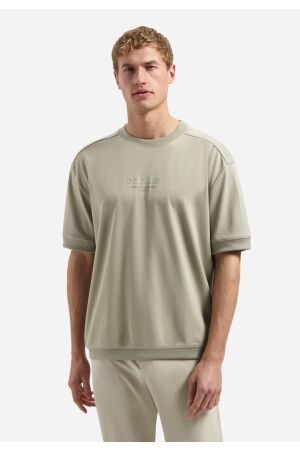 No- Excess No- Excess t-shirt crewneck solid heavy interlock sweat styli Print T-shirts 044 taupe