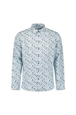 No- Excess No- Excess shirt allover printed 31430216 Overhemd 030 blue