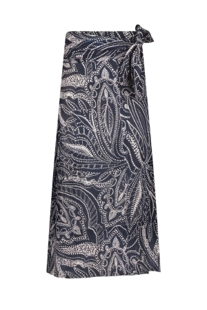 Studio Anneloes Studio Anneloes lara summer dot pareo skirt 13029 6917 dark blue/ecru