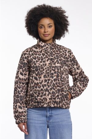 Rino & Pelle Rino & Pelle light padded cropped jacket aba.7012621 Jackets 8980 leopard