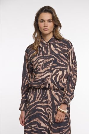Rino & Pelle Rino & Pelle blouson jacket auda.7002621 Jackets 11035 brown zebra