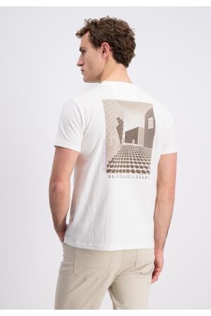 Gabbiano Gabbiano 1565111 bara T-shirt Korte mouw 102 ecru