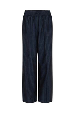 Aaiko Aaiko esila pinstripe co 510 Broek 193925 night blue