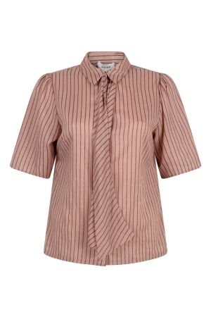 Aaiko Aaiko veronne stripe tie pes 351 Blouse 191533 pomegranate