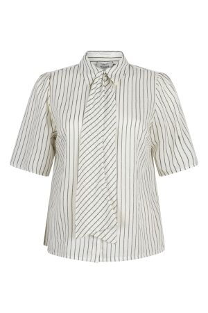 Aaiko Aaiko veronne stripe tie pes 351 Blouse 114300 les blancs