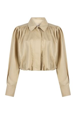 Aaiko Aaiko yuki ten 564 Blouse 160726 light khaki