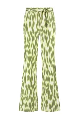 Tramontana Tramontana wide-leg trousers green fade c15-19-101 Broek 100001-printaloe
