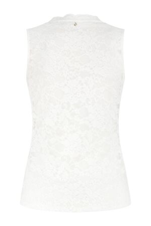 Tramontana Tramontana lace v-neck singlet q08-19-401 Tops en Singlets 001100-offwhite