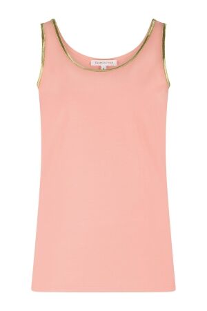 Tramontana Tramontana singlet lurex tape q11-19-401 Tops en Singlets 003245-peachinfusion