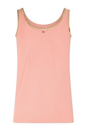 Tramontana Tramontana singlet lurex tape q11-19-401 Tops en Singlets 003245-peachinfusion