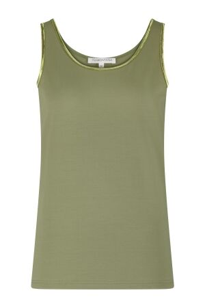 Tramontana Tramontana singlet lurex tape q11-19-401 Tops en Singlets 006155-aloe