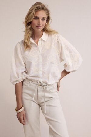 Tramontana Tramontana blouse fancy armhole o17-19-301 Blouse 001100-offwhite