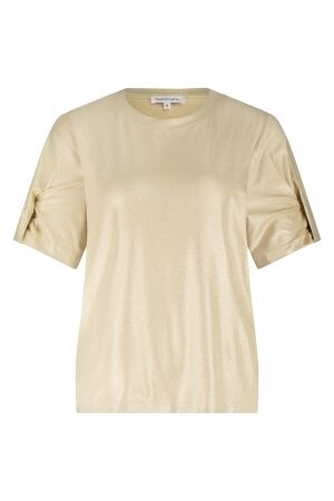 Tramontana Tramontana coated t-shirt d02-19-401 T-shirt Korte mouw 001225-pebble