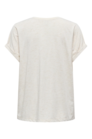 Only Only onlrina s/s v-neck glitter top cs jrs T-shirt Korte mouw birch