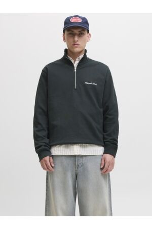 Jack & Jones Jack & Jones jornorrebro emb sweat high neck sn Sweater forest river