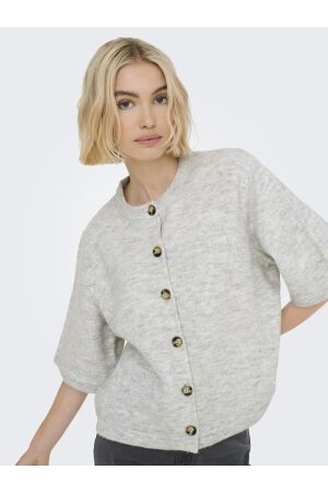 Only Only onlcamilla s/s cardigan knt noos Vest light grey melange