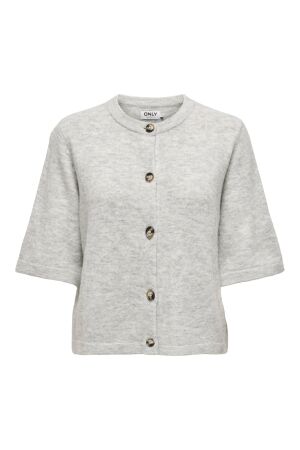 Only Only onlcamilla s/s cardigan knt noos Vest light grey melange