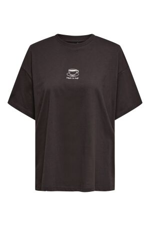 Only Only onlvivvi life s/s lovely top jrs T-shirts seal brown coffee