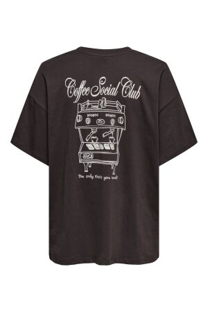 Only Only onlvivvi life s/s lovely top jrs T-shirts seal brown coffee