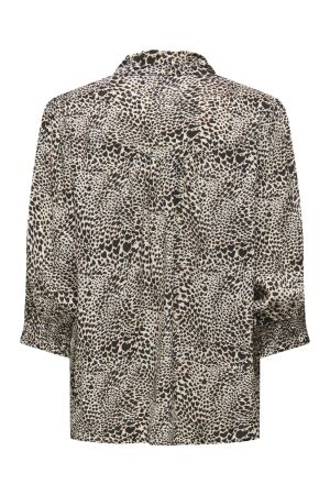 Only Only onlraya 3/4 shirt wvn noos Blouse pumice stone alma heart leo